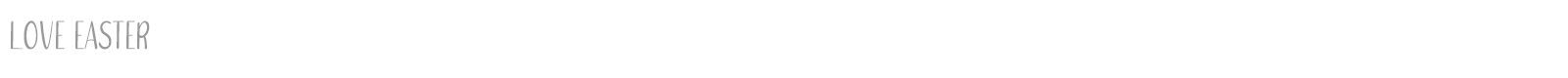 Love Easter font preview